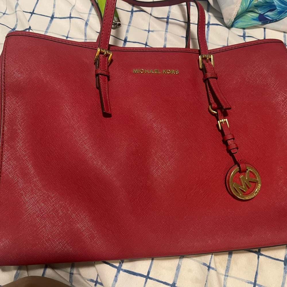 Michael Kors Cherry Red Tote